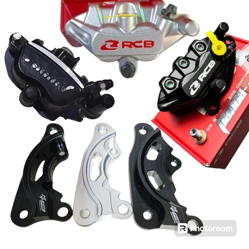 breket kaliper rcb samuray disc 260mm 220mm mio smile mio soul karbu bracket disc 220mm 260mm mio sm