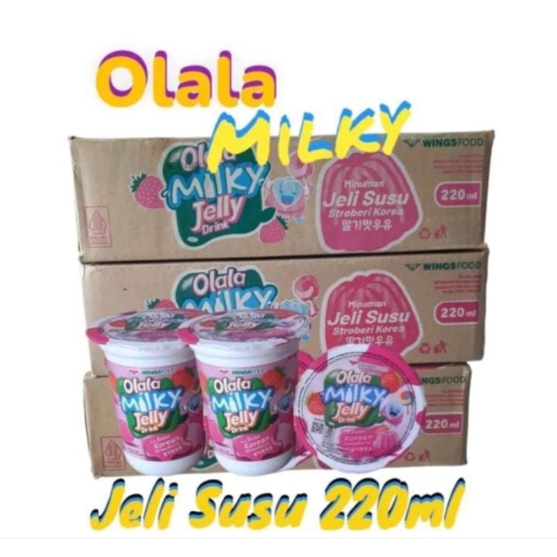 

OLALA MILKY JELI DRINK SUSU 220 ML