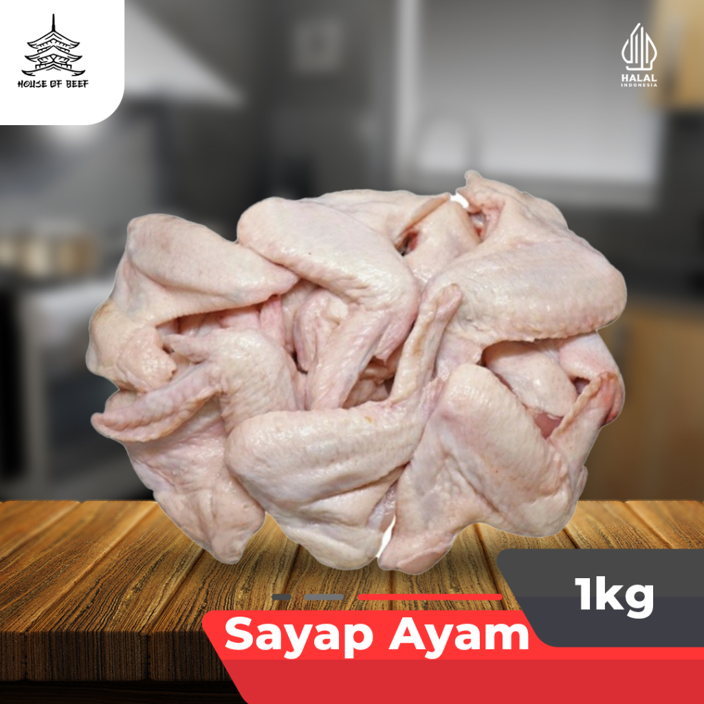 

Sayap Ayam Daging Tebal Chicken Wings Premium Fresh Berkualitas MURMER 1000 GR