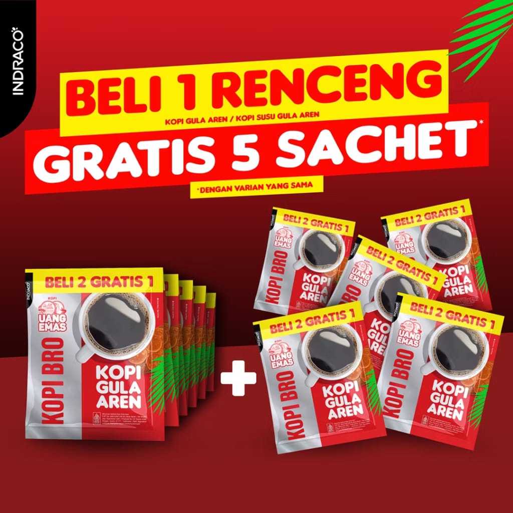 

Uang Emas Kopi Bro Kopi Gula Aren isi 15 sachet