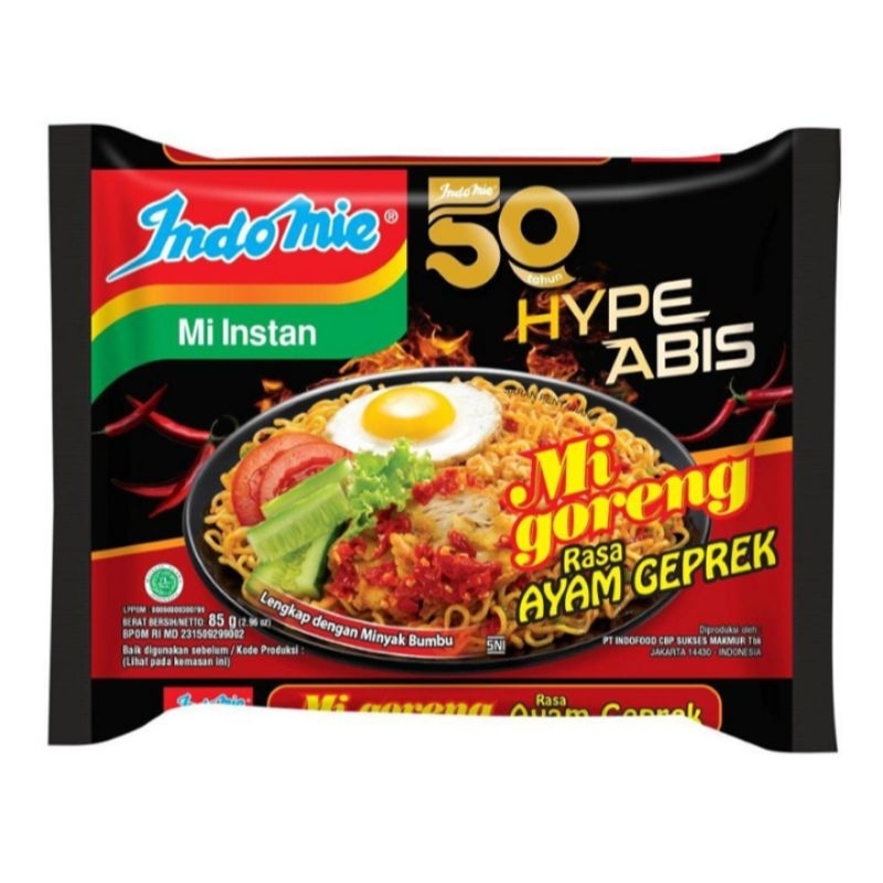 

Indomie Hype Abis Mi Instan Goreng Ayam Geprek 85 gram
