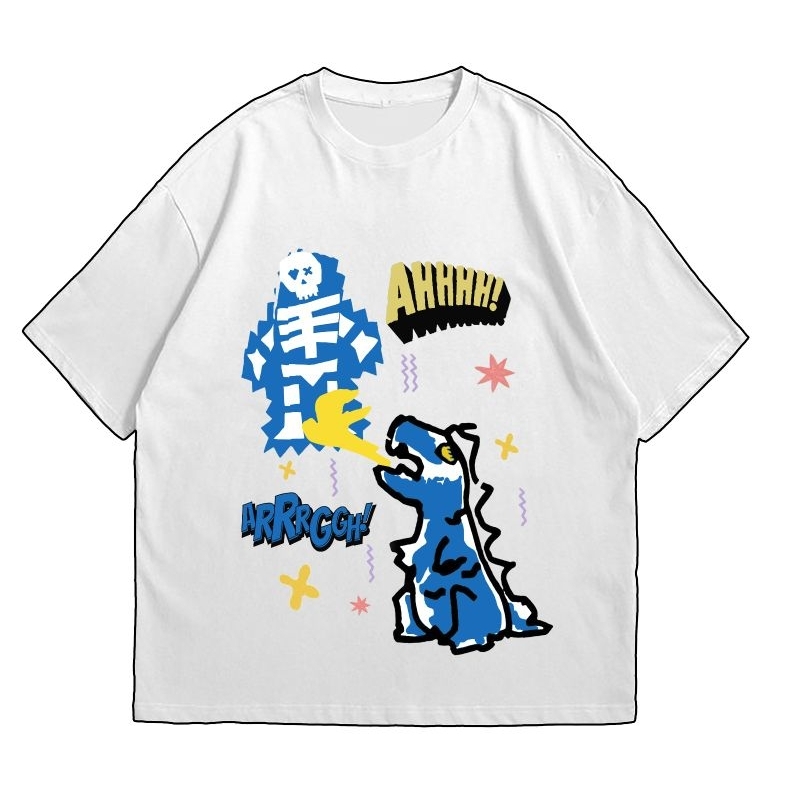 kaos oversize dino argghh
