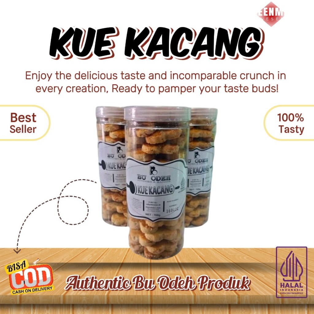 

[ 100% BEST SELLER ] KUE KACANG BU ODEH 700GRAM