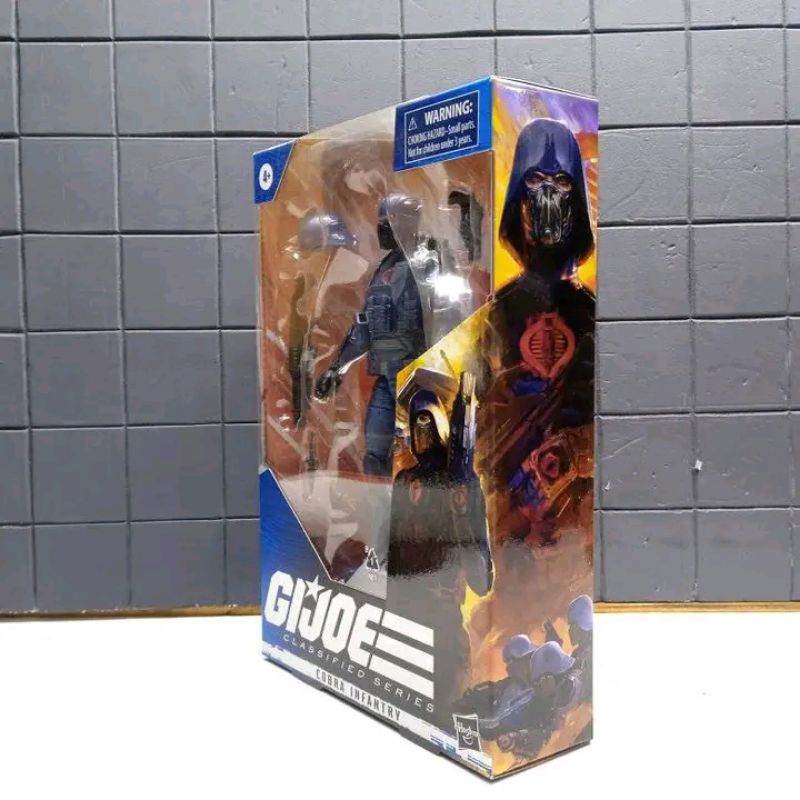 figure action figur Cobra infantry gi joe classified series tinggi sekitar 6 inch artikulasi detail 