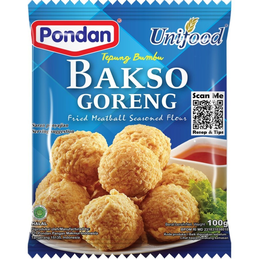 

Pondan Tepung Bakso Goreng SACHET 100gr Unifood Baso