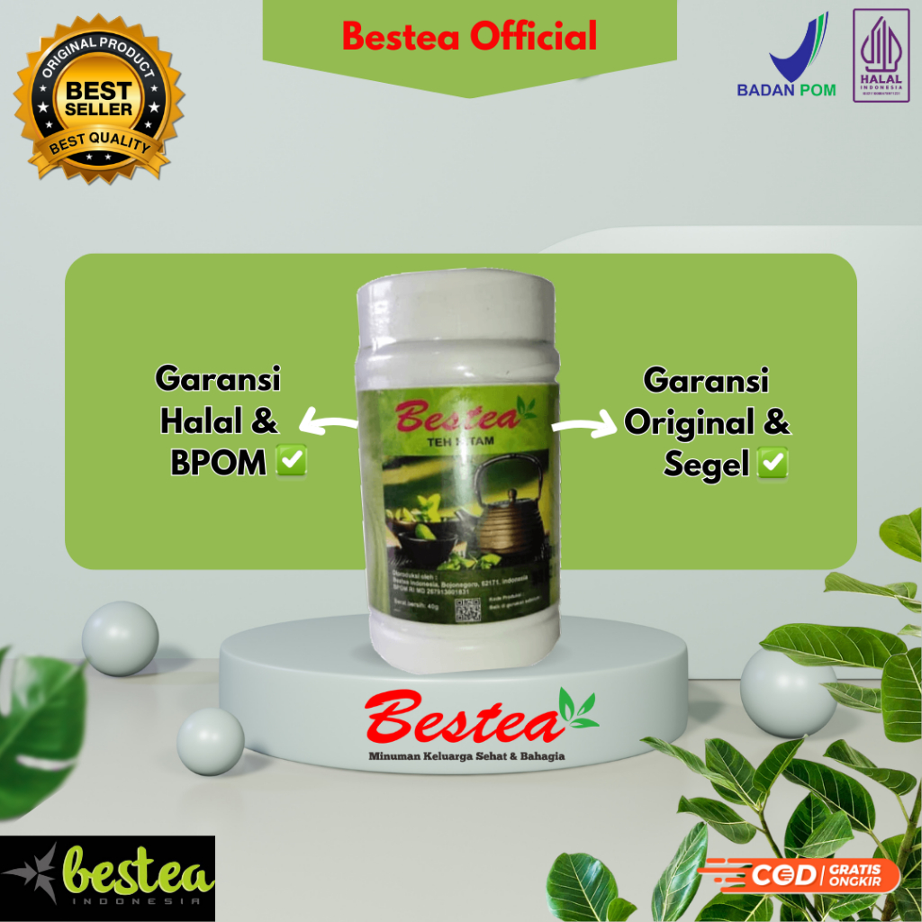 

Bestea Teh Hitam 40 Gram Herbal Pelarut Kolesterol