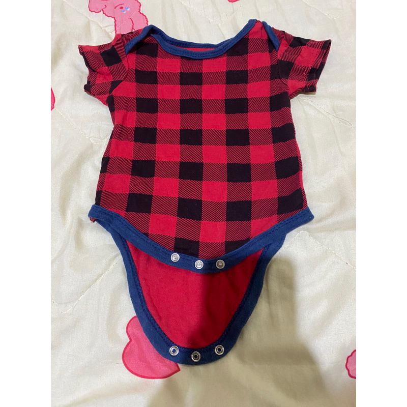jumper baju bayi tartan magenta
