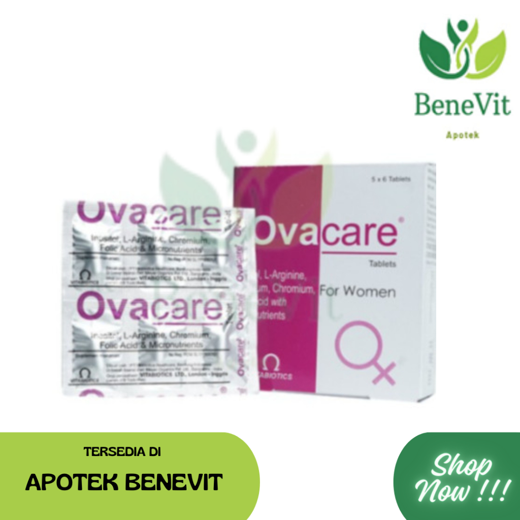 Ovacare Tablet 1 BOX untuk Wanita - Memenuhi Vitamin dan Mineral