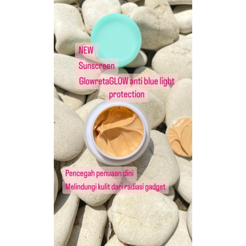 Sunscreen anti blue light protection.