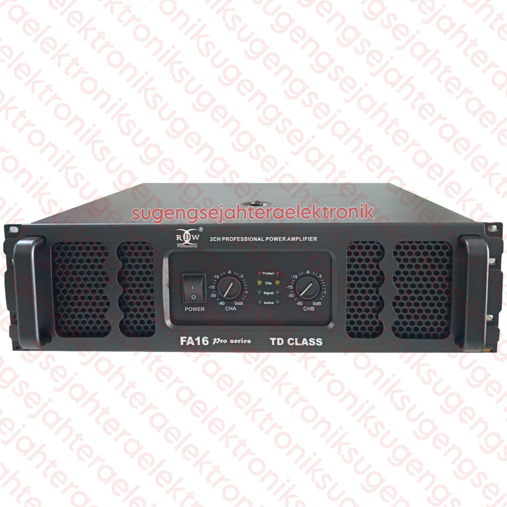 Power Amplifier RDW FA 16 PRO // FA 16000 PRO Class TD - 2 Channel Original (HARGA SUDAH TERMASUK PA