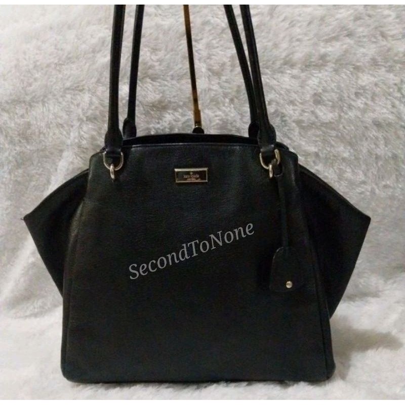 Tas Preloved Kate Spade tote bag warna hitam
