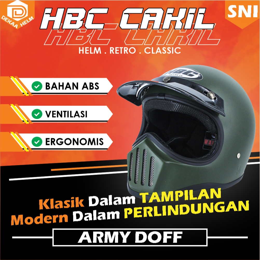 HELM HELEM HLEM HLM HELMET MOTOR CAKIL HBC CLASSIC KLASIK MURAH TERBARU BERKUALITAS KEREN PRIA WANIT