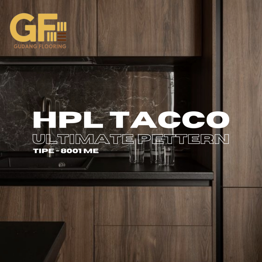 HPL Taco Ultimate pettern Tipe 8001 ME / Pelapis meja Furniture HPL kayu Triplek
