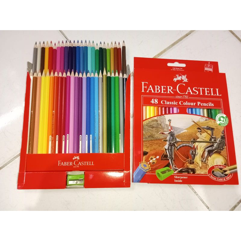 

(1 pcs) PENSIL WARNA FABER CASTELL 48 WARNA + RAUTAN (DALAM KEMASAN)
