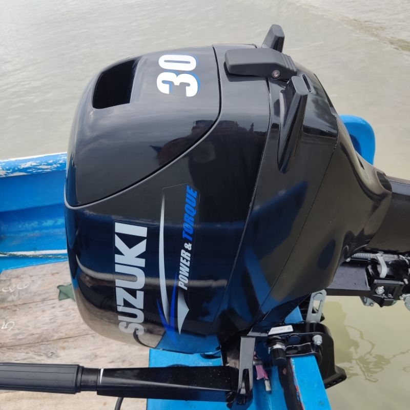 Mesin Tempel Suzuki 30PK Outboard 2 Tak DT 30L Long Shaft Kaki Panjang