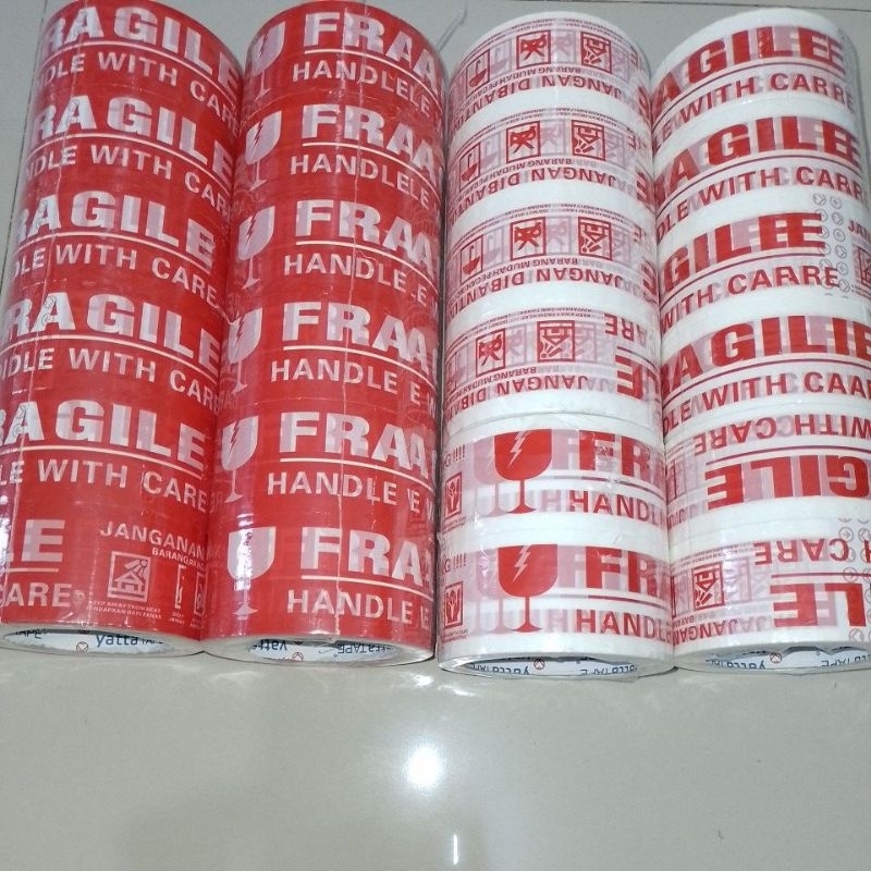

Lakban Opp Fragile Yatta 90 Yard Merah Dan Putih ( Slop ) [ Original ]