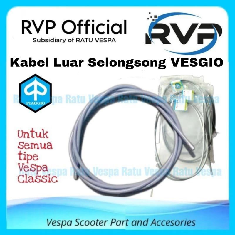 Kabel Luar Selongsong gigi,gas,rem,kopling Vespa VESGIO