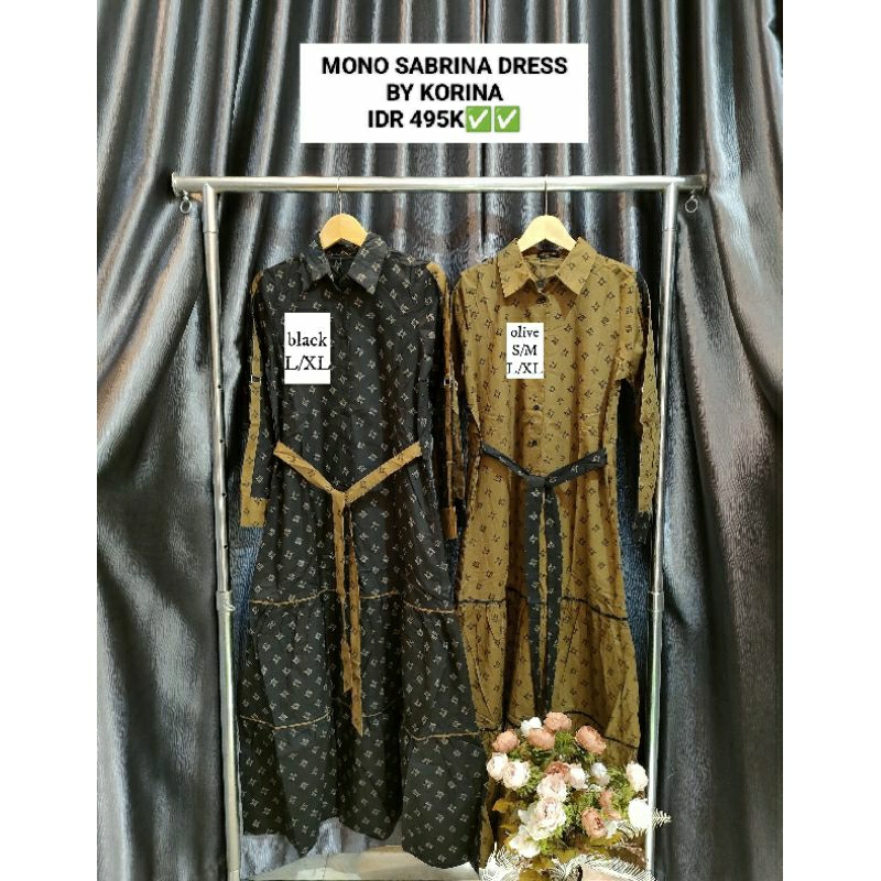 Mono Sabrina dress By KORINA