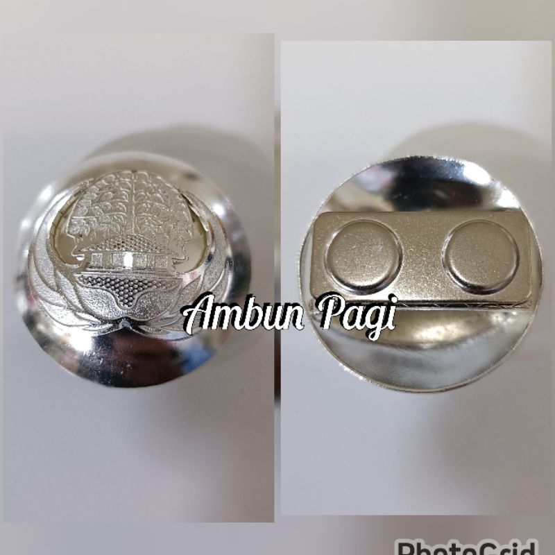 

best seller pin Korpri silver cembung-magnet ready stock