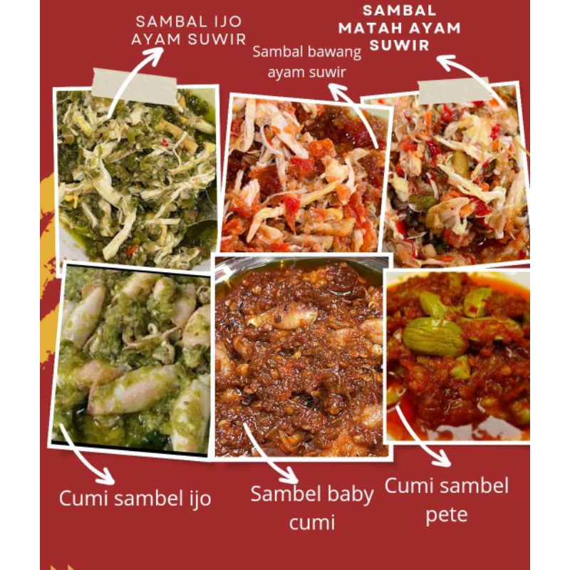 

250GR. ))SAMBAL CUMI SAMBAL BAWANG SAMBEL IJO SAMBAL MATAH