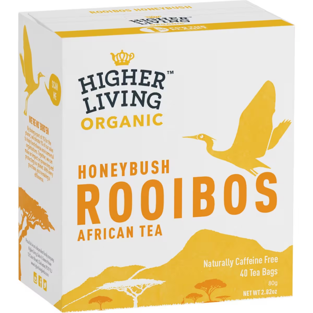 

Higher Living Organic Honeybush Rooibos African Tea Bags 40 Pack Australia