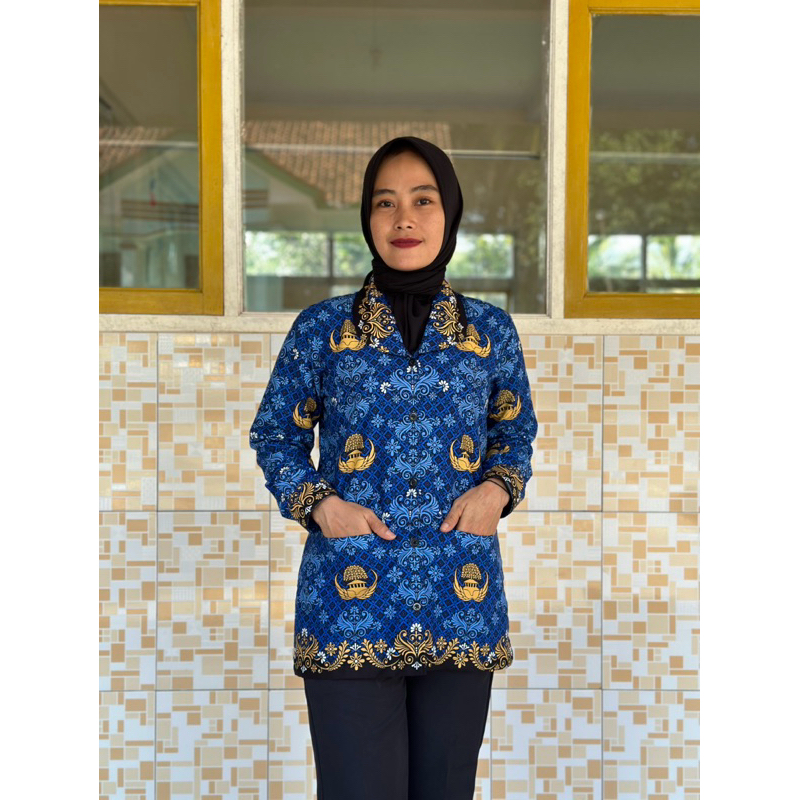 Atasan korpri wanita terbaru bahan C40S