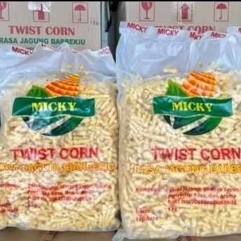 

TWIST CORN MICKY 1KG twist jagung rasa barbekiu rasa jagung bakar