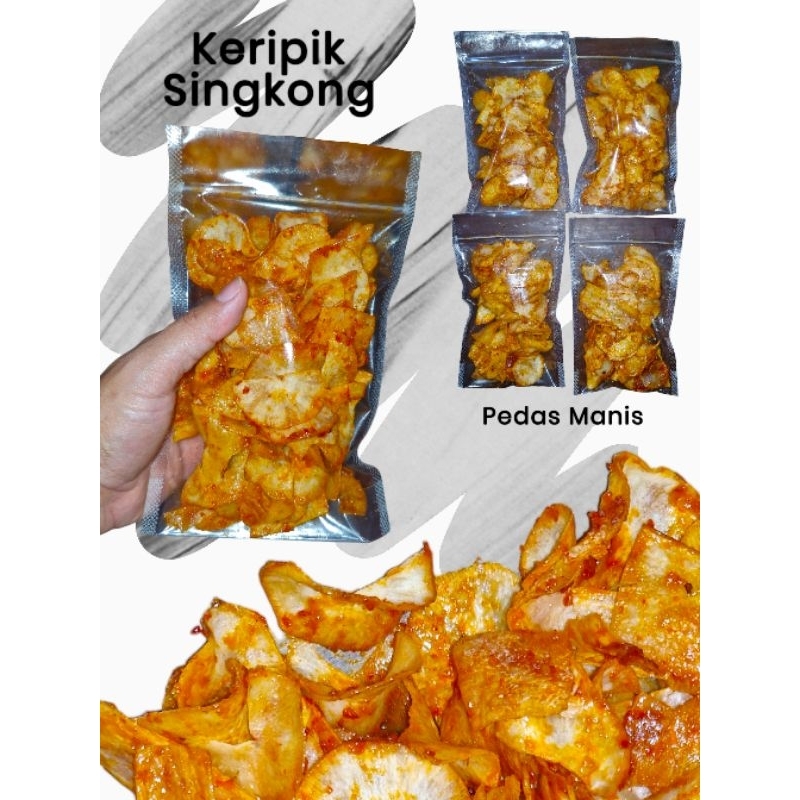 

Keripik Singkong Balado / Pedas Manis Lengket / Kemasan 70gr 100gr 250gr