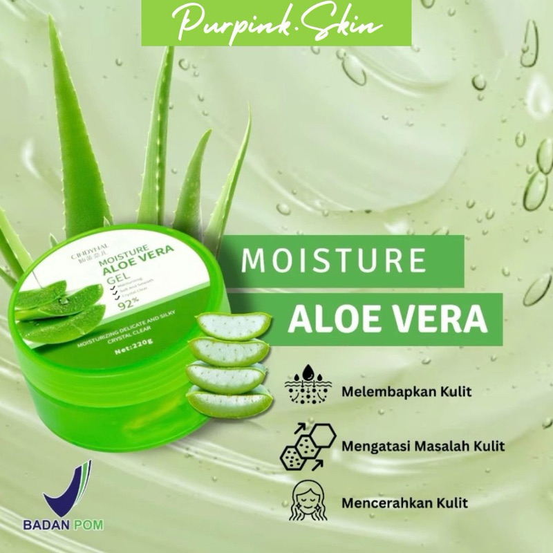MC Bpom Cindynal Moisturizer Aloevera Gel Ekstrak Lidah Buaya 92% Gel Murni Original Natural Masker 
