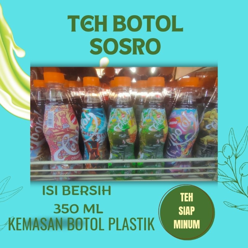 

TEH BOTOL SOSRO KEMASAN BOTOL 350 ML/PET