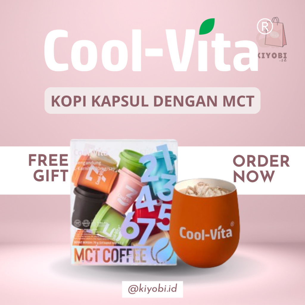 

[FREE GIFT ] Coolvita Big Box MCT Coffee Mix 14 Kapsul Inovasi Kopi Baru + Colour Changing Glass Random (Mug Cantik Berubah Warna) kopi sehat kopi diet kopi mct