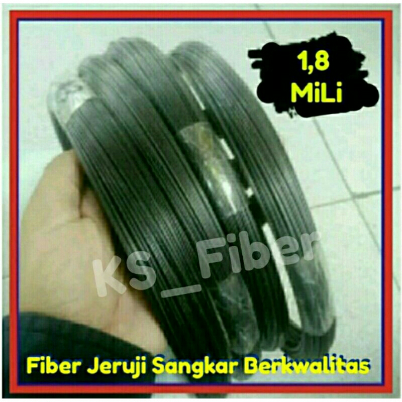 Jeruji Fiber Hitam non kulitan 1,8 mm Ring Sangkar berkualitas