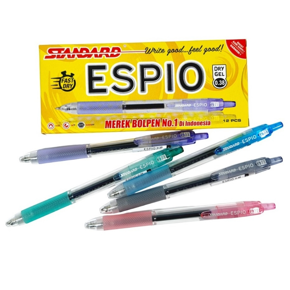 

Ballpoint Pena Pulpen Standard Espio Hitam Balpen Standard Espio (1 PCS)