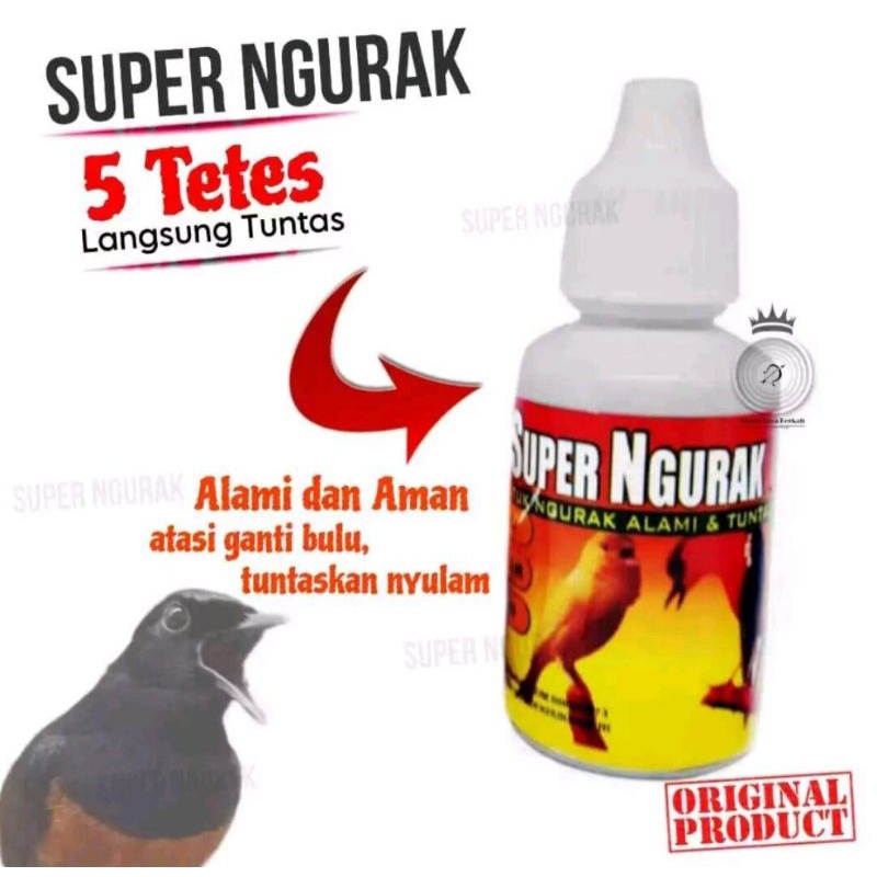 Super Ngurak Super Kicau Vitamin Burung Penumbuh Bulu Mempercepat Ngurak Menuntaskan Bulu Nyulam Sus