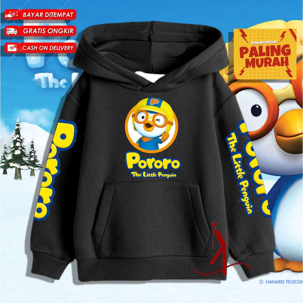 Jaket Hoodie Anak Pororo / Pororo Jaket Anak / Jaket Anak Hoodie