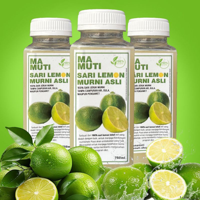 

EKSTRAK AIR LEMON LOKAL MURNI 100% TANPA CAMPURAN AIR ATAUPUN PENGAWET
