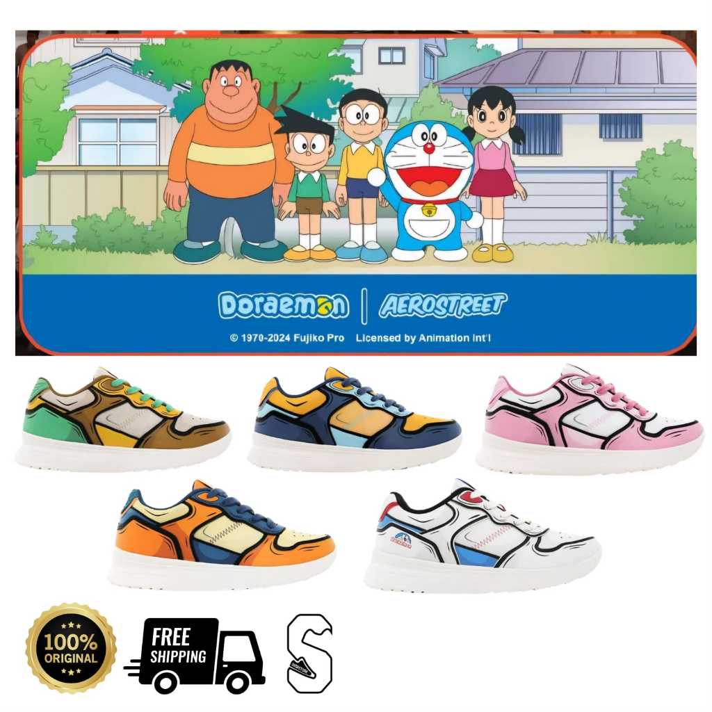 [ORIGINAL LIMITED EDITION] AEROSTREET X DORAEMON / AEROSTREET DORAEMON / AEROSTREET X NOBITA / AEROS