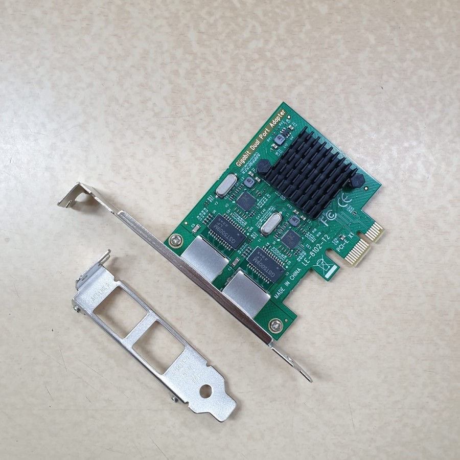 PCI EXPRESS GIGABIT LAN 2 PORT FREE LOW PROFILE BRACKET