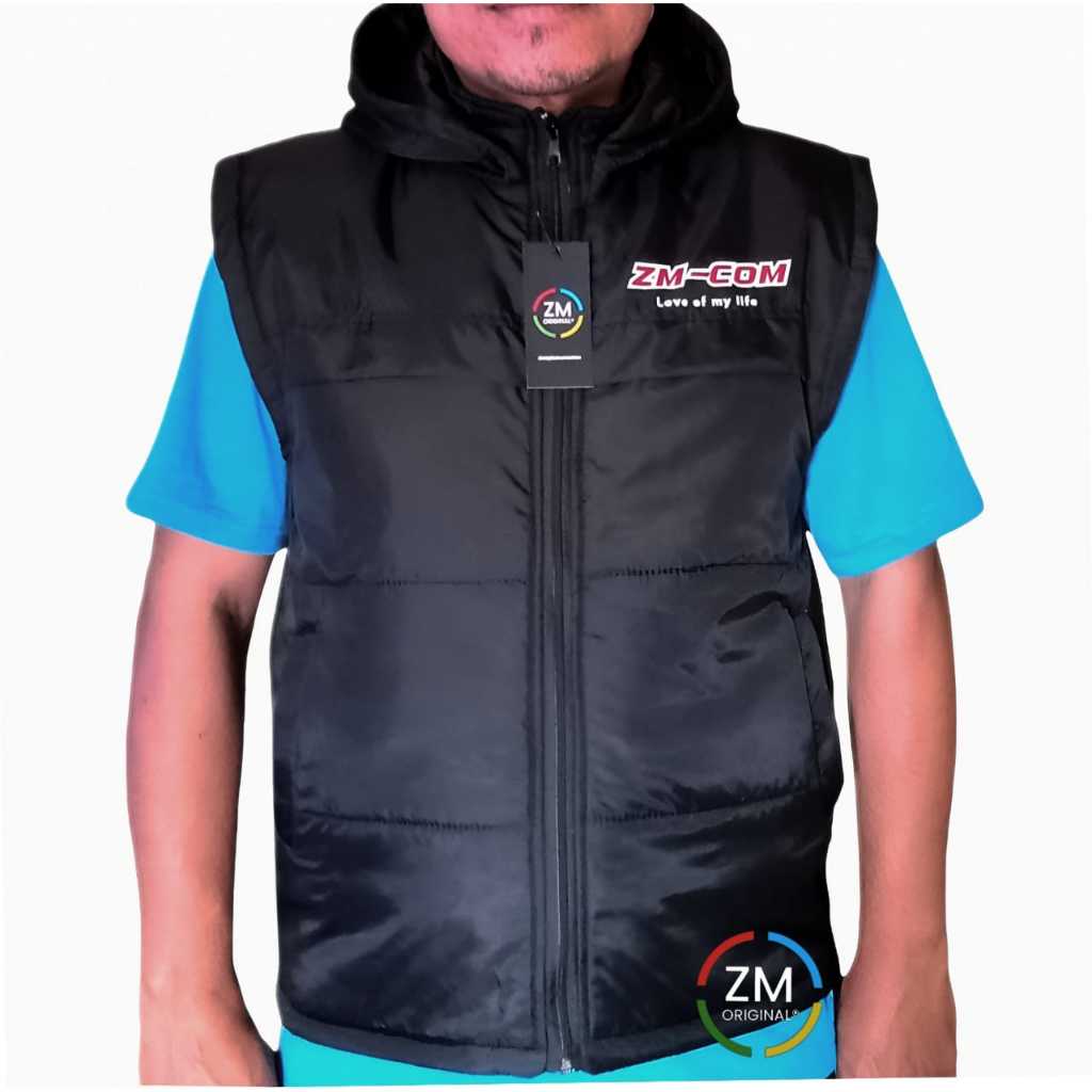 jaket rompi pria / jaket rompi parasut / jaket rompi motor / rompi sablon zm