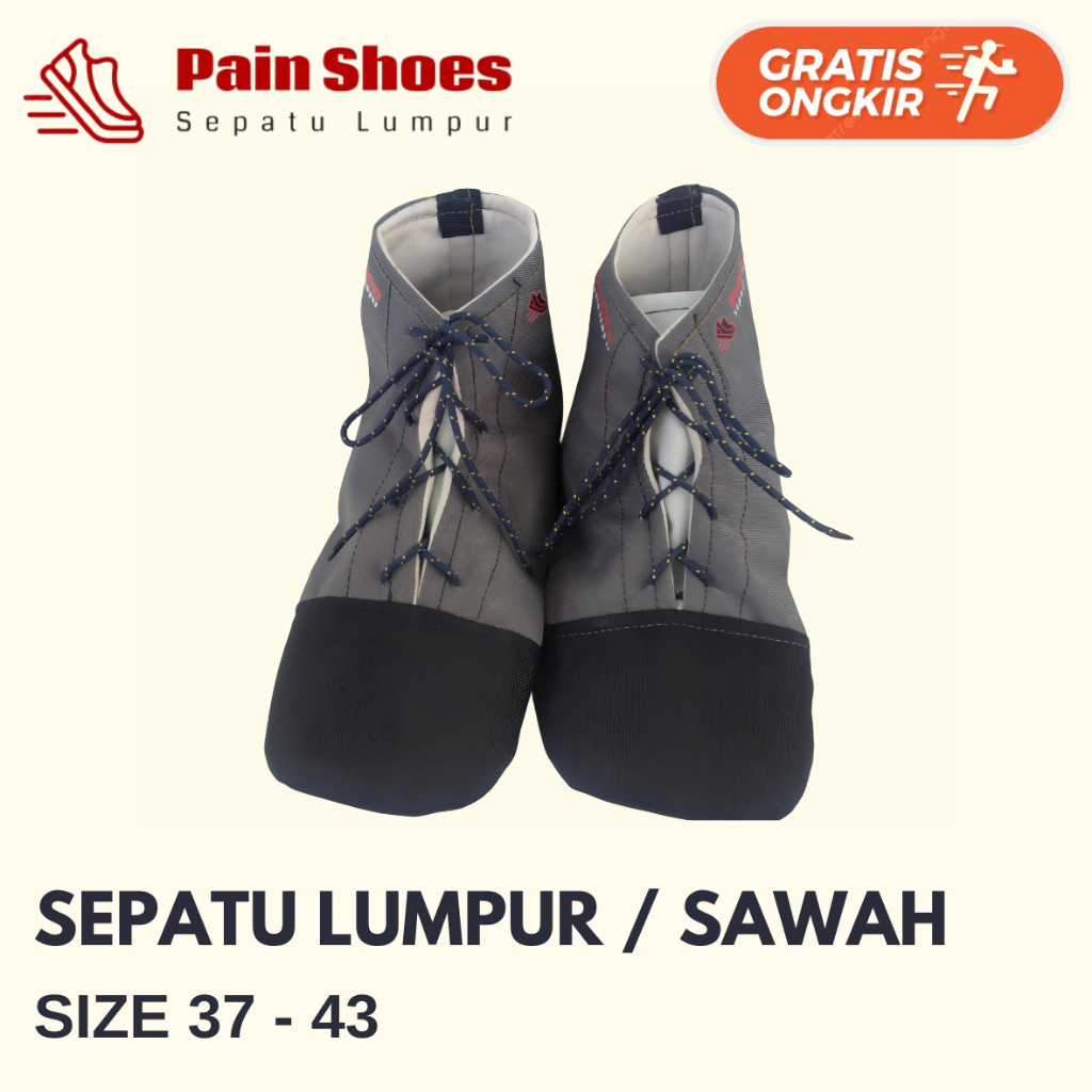 Sepatu lumpur siap tandur di sawah