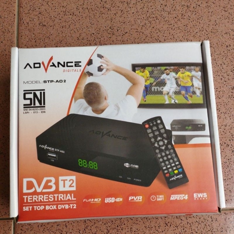 Set Top Box Advance STP-A01 Penerima Siaran TV Digital STB bisa Youtube Internet