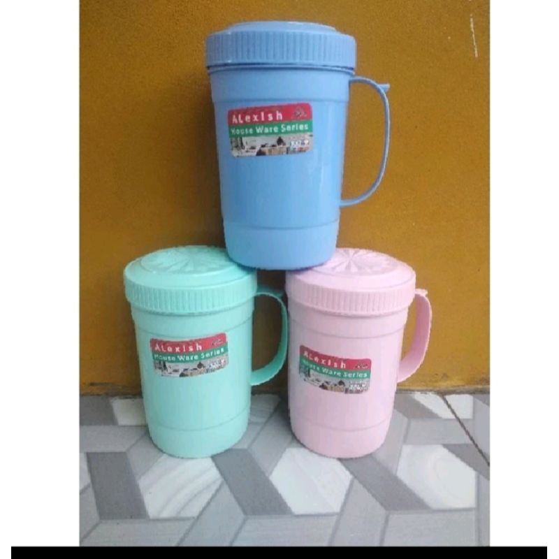 gelas tutup/mug plastik