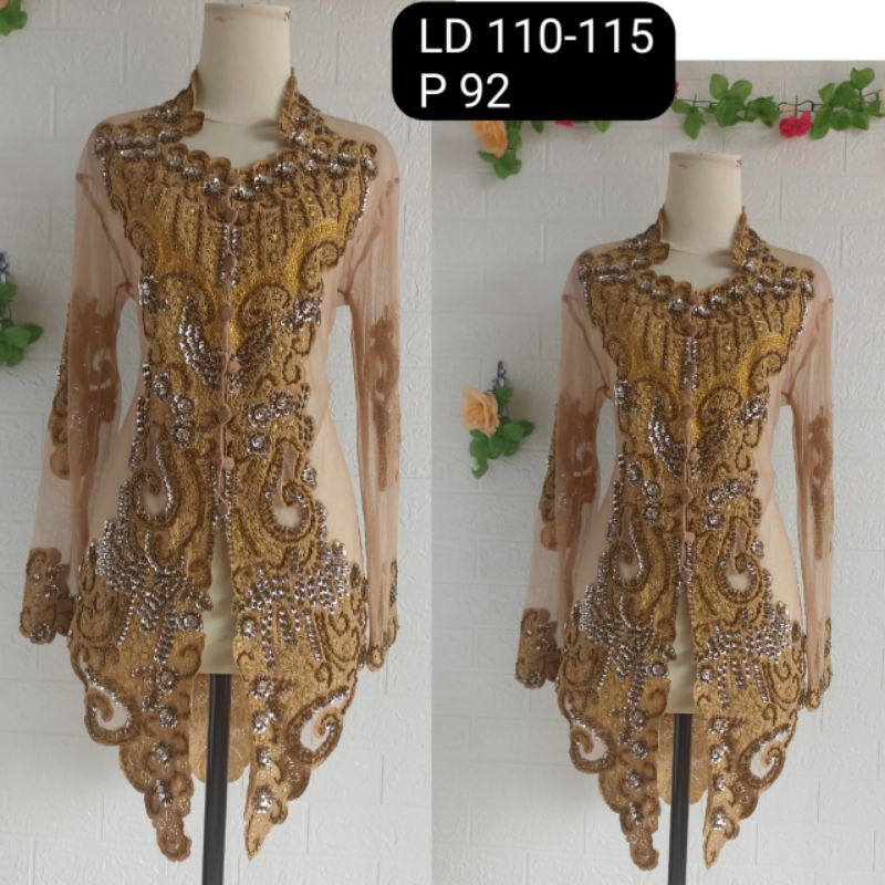PROMO CUCI GUDANG-kebaya akad brukat kutubaru wisuda dress pesta pengantin wedding putih mewah elega