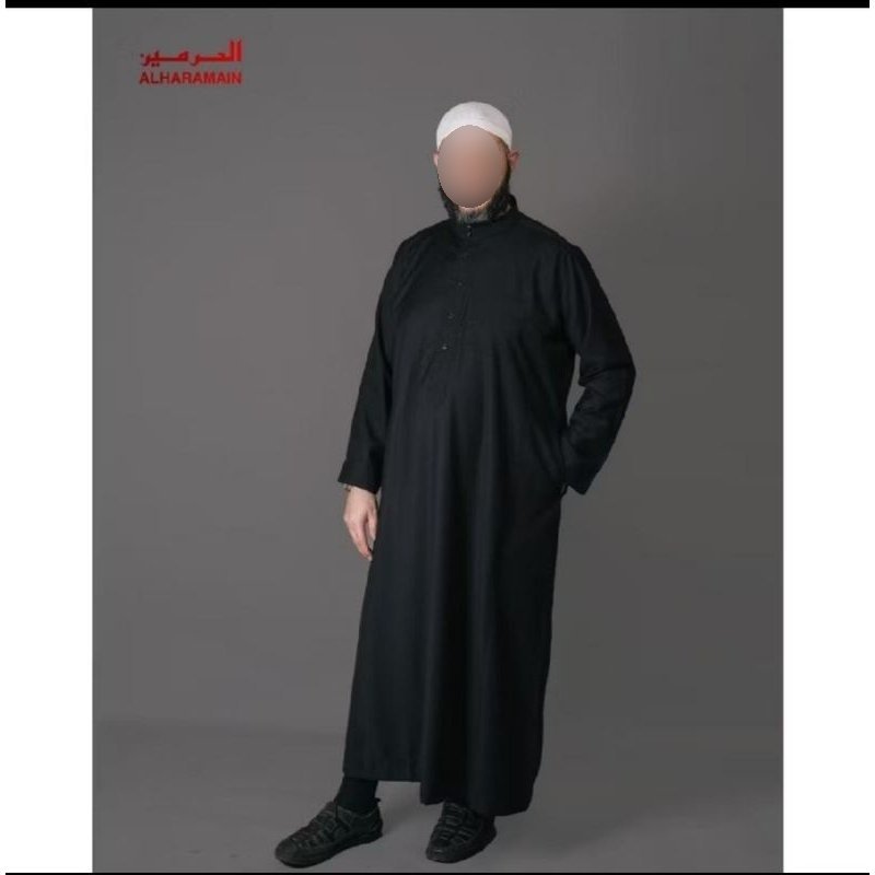 AL HARAMAIN JUBAH WOLL HITAM DAN PUTIH (BISA COD)