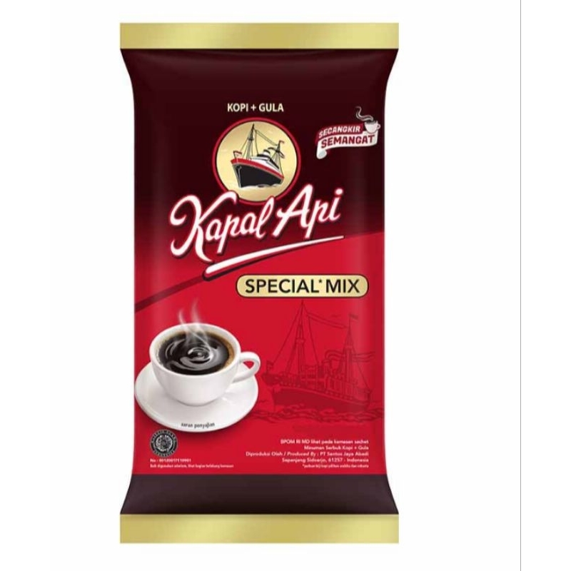 

Kapal Api Kopi Bubuk Instan Special Mix 10 sachet x 23 gram