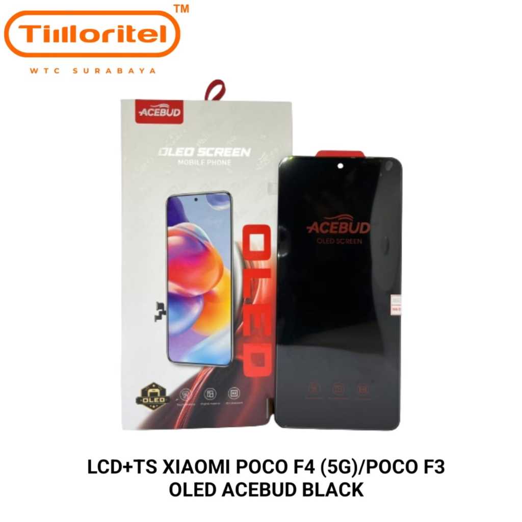 LCD+TS Kompatible Untuk POCO F4 (5G)/POCO F3 OLED ACEBUD BLACK