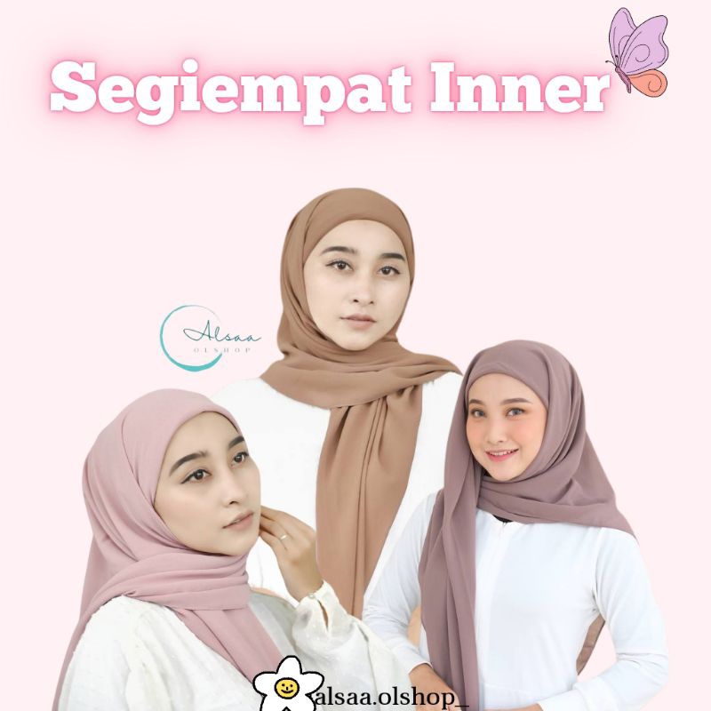 Segiempat Inner 2in1 Ceruty Babydoll Premium // Segiempat Inner 2 Layer