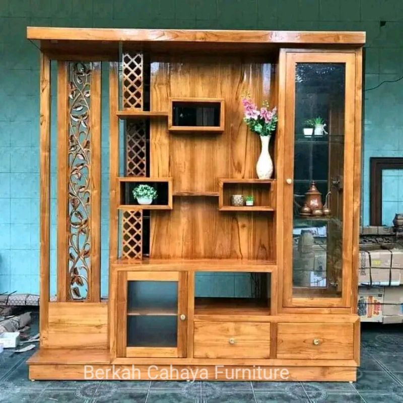 penyekat ruangan bufet tv