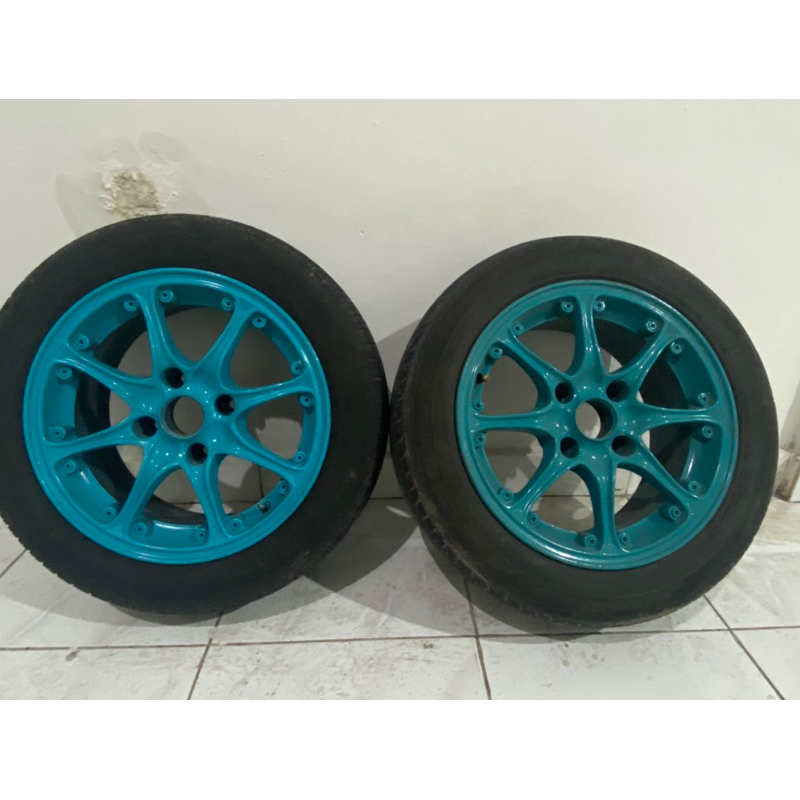 velg kijang krista R15 repaint biru