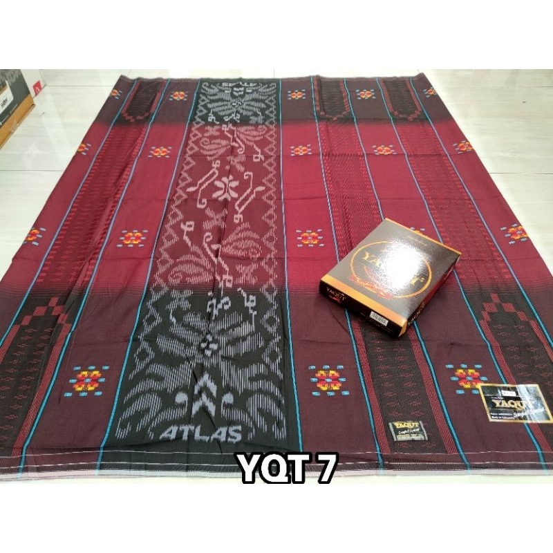 SARUNG ATLAS YAQUT SONGKET PREMIUM JACQUARD TIMBUL SPECIAL GOLD